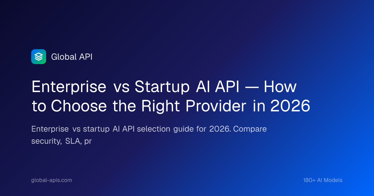 Enterprise Vs Startup AI API: Complete Guide